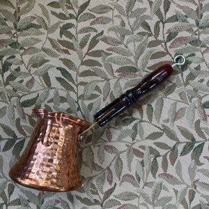 Vintage Hand Hammered Coffee Pot Copper